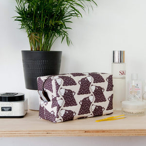 Bear Print Wash Bag