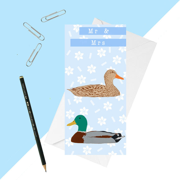 Mallard Duck 'Wedding/Anniversary' Card