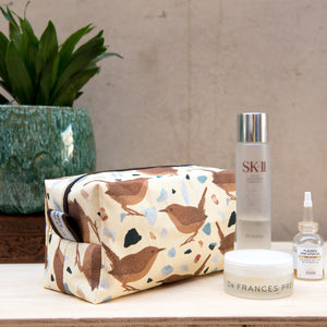 Wren Print Wash Bag