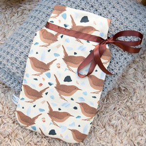 Wren Print Hot Water Bottle