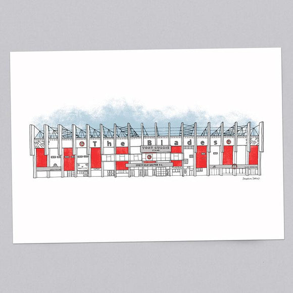 Sheffield United Blades A3 Illustration Print