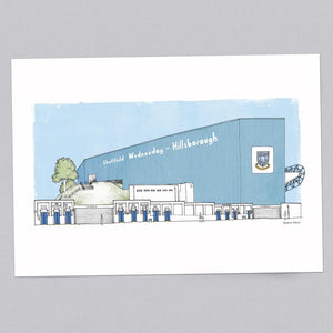 Sheffield Wednesday A3 Colour Illustration Print