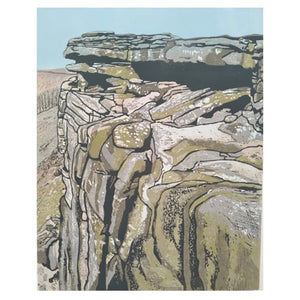 Art Card - "Robin Hood's Cave - Stanage Edge "