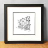 The Three Tuns Sheffield Pub Square Print 21cm